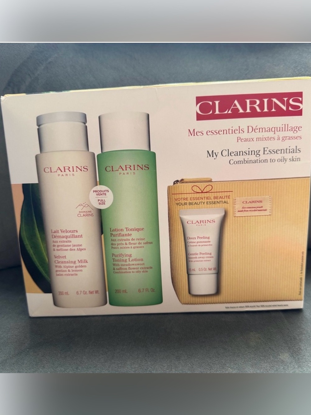 Clarins My Cleansing Essentials Set – combination to oily skin. New in box.